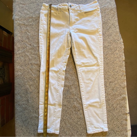 American Eagle Jegging Jeans White Denim size 10 30 - Picture 2 of 12